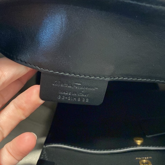 Salvatore Ferragamo Gancini Jacquard Monogram Logo Maxi Canvas Bucket Tote Bag - Picture 14 of 16